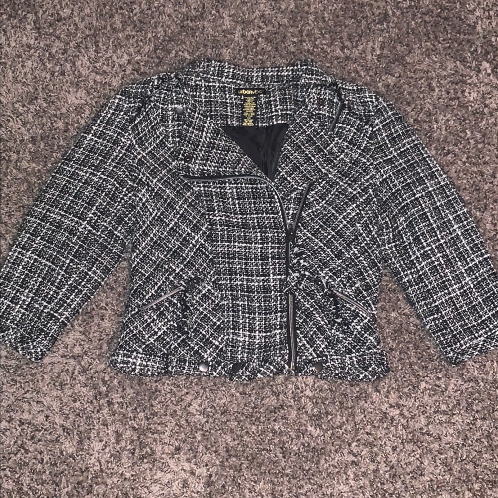 Medium blazer with zipper